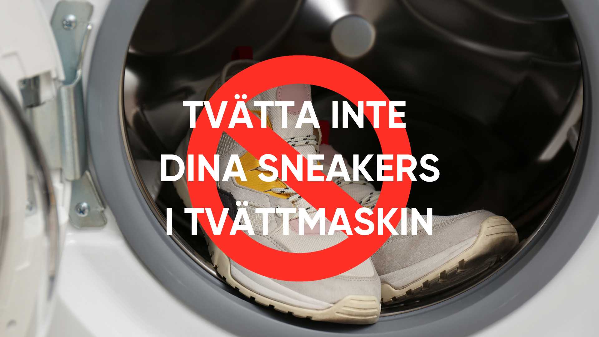 Därför ska du inte tvätta skor i tvättmaskin
